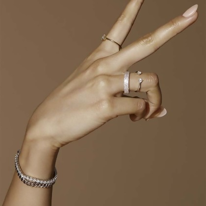 STELLA - Pave Band Ring alternate image