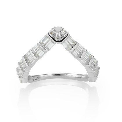 GAIA - V Shaped Baguette Ring (SPECIAL) alternate image