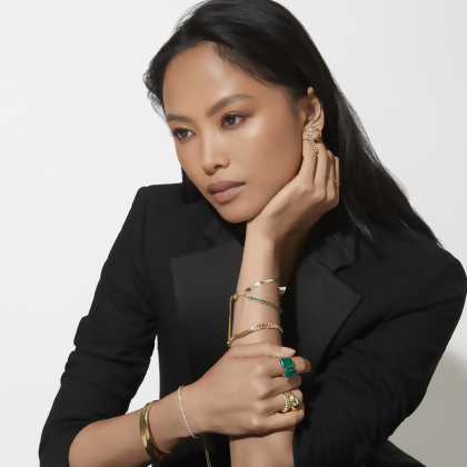 Model wearing Charlie Bracelet