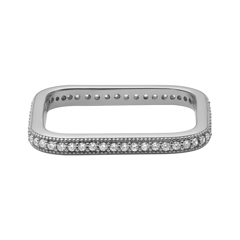 HARLOW – Pave Square Ring (SPECIAL) alternate image