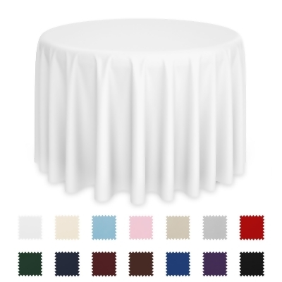 Lann's Linens - Round Premium Tablecloth for Wedding / Banquet / Restaurant - Polyester Fabric Table Cloth 