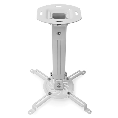 Mount Factory Universal Extendable Ceiling Projector Mount Adjustable Height - White 