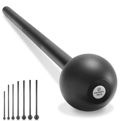 Philosophy Gym Steel Mace Bell, Mace Club for Strength Training, Functional Full Body Workouts 