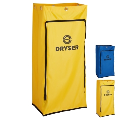 Dryser Replacement Commercial Janitorial Cleaning Cart Bag, Heavy-duty Vinyl Bag with Zipper 