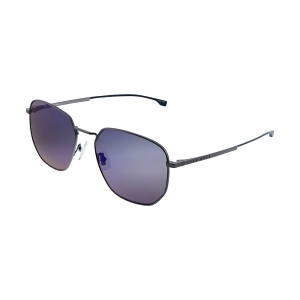 UPC 716736021522 product image for Hugo Boss Boss 0992/F/s 8Ht Grey Metal Round Sunglasses Blue Sky Mirror Lens -  | upcitemdb.com