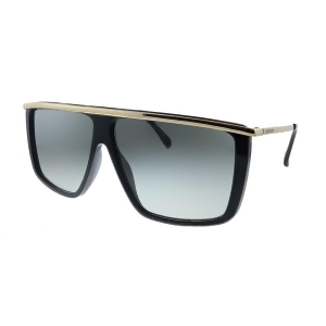 UPC 716736205236 product image for Givenchy Gv 7146/G/s 2M2 Black Gold Plastic Rectangle Sunglasses Grey Gradient L | upcitemdb.com