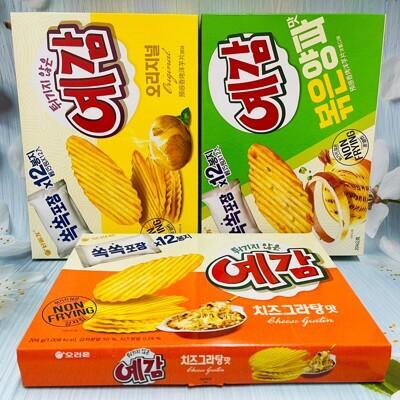潼漾小舖 韓國 orion 好麗友 預感洋芋片 原味/起司/洋蔥 家庭盒 大盒 