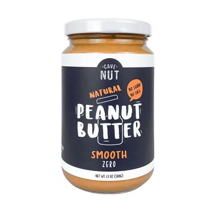 CaveNut Smooth Zero Peanut Butter, 380g 