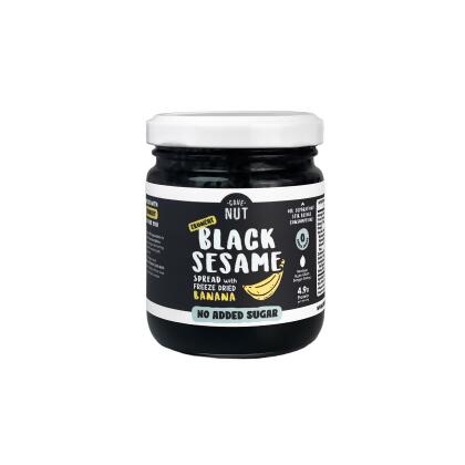 CaveNut Crunchy Black Sesame Spread 180g (NO SUGAR ADDED) 
