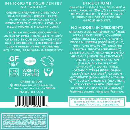 Dr. Brite&reg; Natural Whitening Mouthwash alternate image