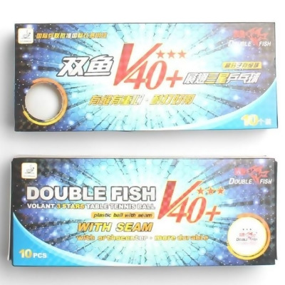 Double Fish V40 Volant 3 Stars Table Tennis Ball 6 pcs NEW