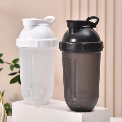 2494小工具-3BOSSWU小商品|翻蓋刻度雪克杯(600CC)+雪克球｜600ML大容量 ｜隨身杯｜雪克杯水壺｜運動水壺｜白色款｜一組130元 