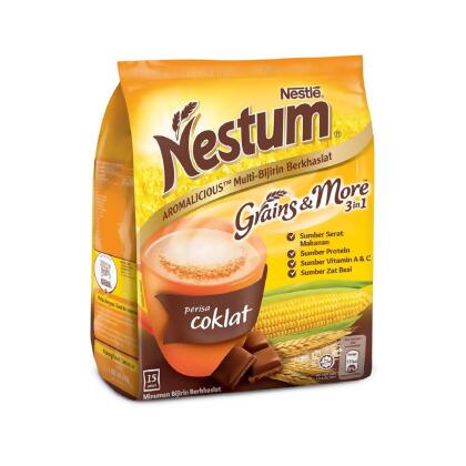 Nestle Nestum Grains & More 3 in 1 Chocolate (28gx15s) 