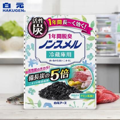 【日本白元 冰箱除臭劑】 冰箱脫臭劑 除臭 保鮮 活性炭 冰箱 脫臭 冷藏 蔬菜室 冷凍庫 冷凍室【DR195】 