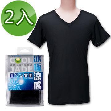 【金石堂】台塑生醫DrsFormula冰晶玉科技涼感衣男款短袖黑色2件入 