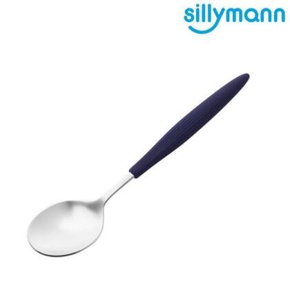 【金石堂】韓國sillymann100鉑金矽膠精品手感湯匙藍 