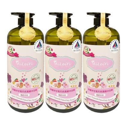 【金石堂】AiLeiYi洋甘菊潤膚沐浴精粉紅公主1000ml3瓶組