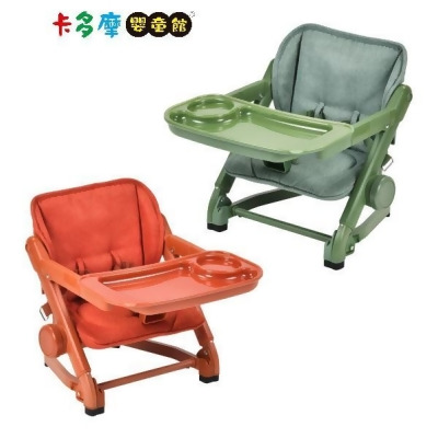 【金石堂】英國UniloveFeedMe攜帶式寶寶餐椅椅身椅墊酪梨綠南瓜橘摺疊餐椅卡多摩 