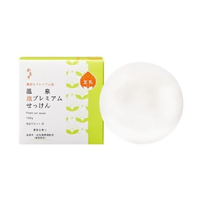 【金石堂】KAMOSU溫泉豆乳濃密泡沫洗顏皂100g日藥本舖 