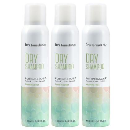 【金石堂】台塑生醫DrsFormula510淨油蓬鬆乾洗髮噴霧晨霧淡香180ml3入 