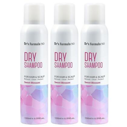 【金石堂】台塑生醫DrsFormula510淨油蓬鬆乾洗髮噴霧繁花淡香180ml3入 
