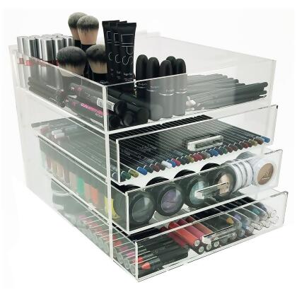 OnDisplay 4 Tier Acrylic Cosmetic/Makeup Organizer 
