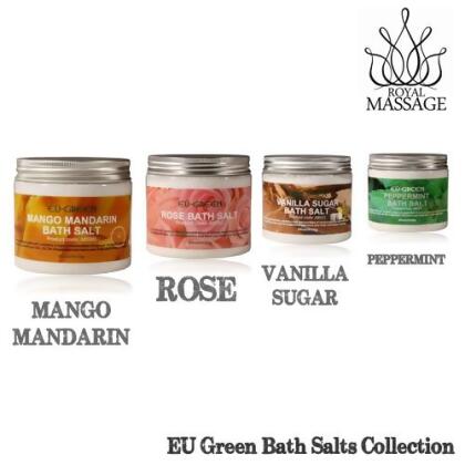Royal Massage Set of 4 20oz Natural Sea Salt Mineral Bath Salts 