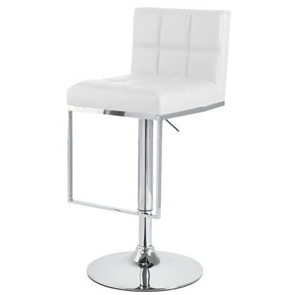 Modern Home Alex Contemporary Adjustable Height Bar/Counter Stool - Chrome Base/Footrest Barstool alternate image