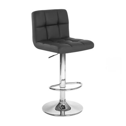 Modern Home Boris Contemporary Adjustable Height Bar/Counter Stool - Chrome Base/Footrest Barstool alternate image