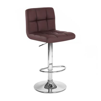 Modern Home Boris Contemporary Adjustable Height Bar/Counter Stool - Chrome Base/Footrest Barstool alternate image