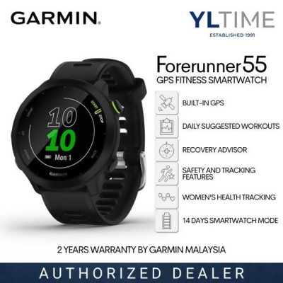 [AECO Warranty] Garmin Forerunner 55 GPS Running Smartwatch - See Yourself As A Runner 