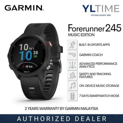 [AECO Warranty] Garmin Forerunner 245 MUSIC Edition GPS Running Smartwatch with Advanced Training Features 
