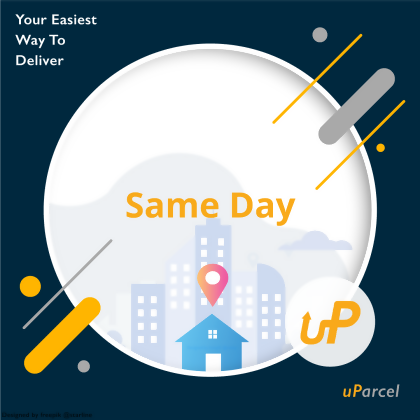 <80 cm (H+L+W) & max 5kg | Same Day Delivery 