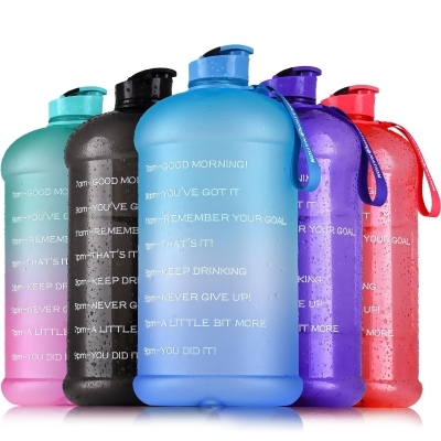 Hydration Nation 1 Gallon Water Bottle With Motivational Time Reminder 