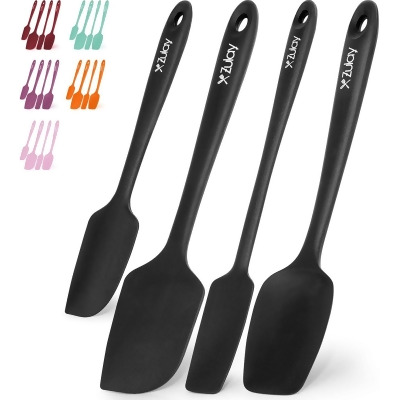 Zulay Kitchen Heat Resistant Silicone Spatula Set with Durable Stainless Steel Core 