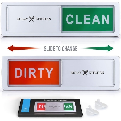 Zulay Dishwasher Clean Dirty Magnet Sign - Strong Clean Dirty Dishwasher Magnet for Stainless Steel & Other Magnetic Surfaces 