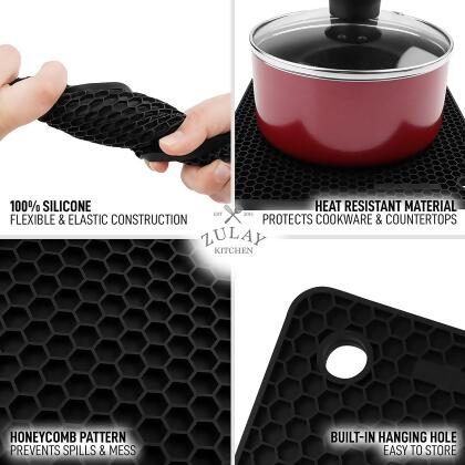 Silicone Pot Pad, Trivet Mat for Countertop, Heat Resistant