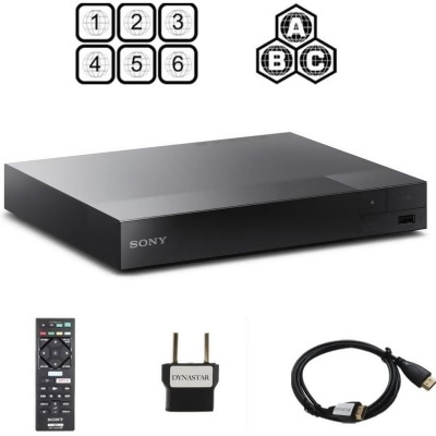 Sony BDP-S1700 Multi Region Blu-ray DVD, Region Free Player 110-240 Volts, HDMI Cable & Dynastar Plug Adapter Package Smart / Region Free 