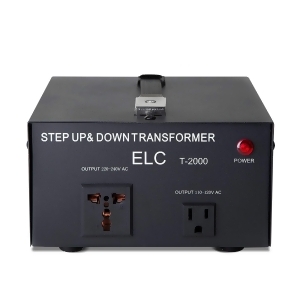 ELC T-2000 2000Watt Voltage Converter Transformer-Step Up/Down (110V/220V)