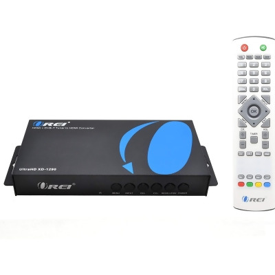 OREI XD-1290 4K PAL HDMI to NTSC HDMI Video Converter Built in Digital DVB-T TV Tuner - Change Channels - Worldwide Voltage 