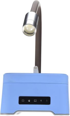 ZAQ Lumin Litemist Aromatherapy Essential Oil LED Desk Lamp Diffuser Humidifier, Blue 