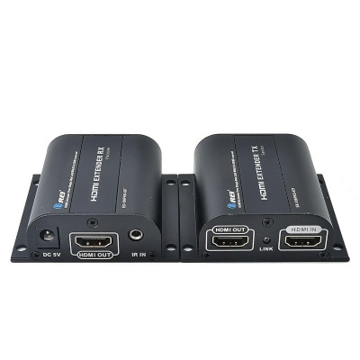 OREI 1080P HDMI Network Extender Over Single LAN Cable IR CAT6/7 Ethernet 196 Ft 
