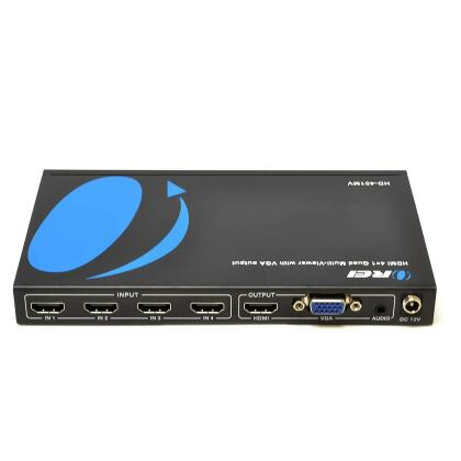 Quad Multi HDMI Viewer 4 in 1 Out HDMI Switcher 4 Ports Seamless Switcher alternate image