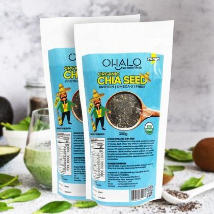 [TWIN PACK] OHALO ORGANIC CHIA SEED 有机奇亚籽 (300Gx2) 