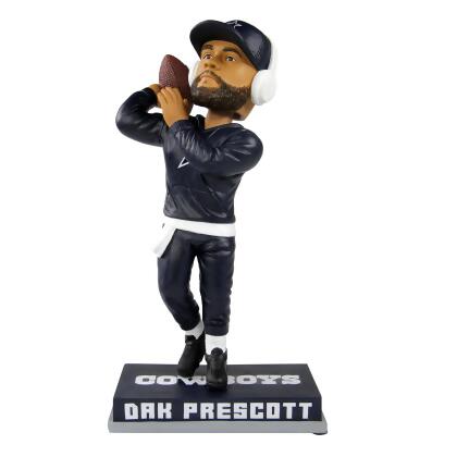 Dak Prescott (Dallas Cowboys) Pregame Warm Up CLARKtoys Exclusive Bobblehead/360