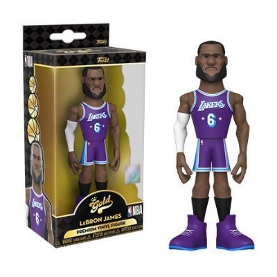 LeBron James (Los Angeles Lakers) (City Edition Uniform) Funko Gold 5 NBA  - CLARKtoys