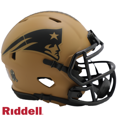 New England Patriots 2023 NFL Salute to Service Riddell Speed Mini Helmet 
