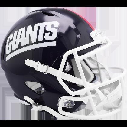 Giants 1981 to 1999 Throwback Revolution Speed Mini Football Helmet