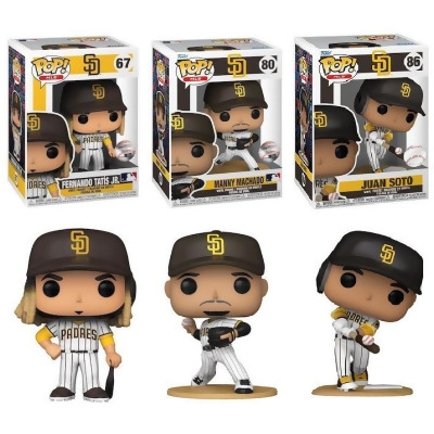 Juan Soto/Manny Machado/Fernando Tatis Jr. (San Diego Padres) MLB Funko Pop Set 