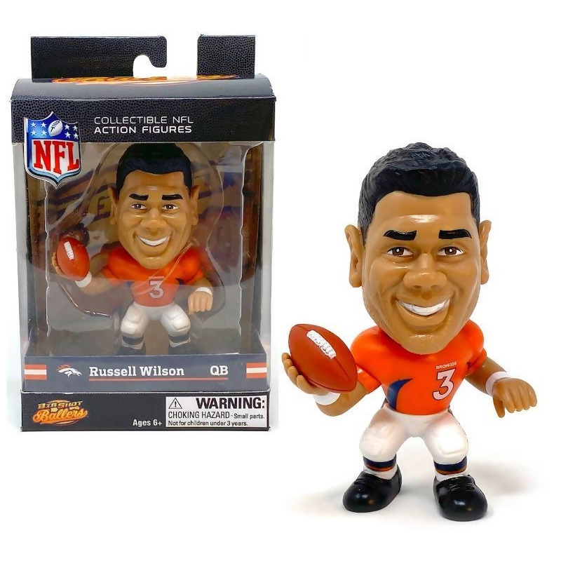 Russell Wilson Denver Broncos Big Shot Ballers Action Figure – Sports Fanz